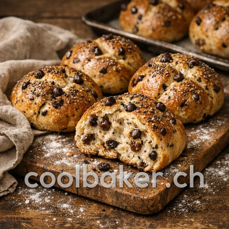 Schoko-Perlen Glückssemmeli